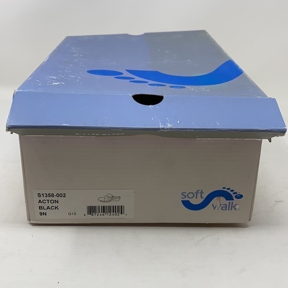 SoftWalk Acton black leather comfort casual clogs NARROW - Picture 7 of 7